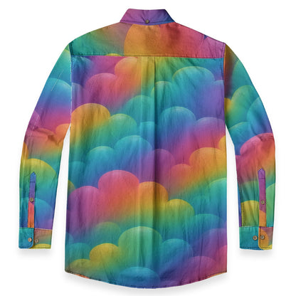 Men's Casual Lapel Long Sleeve Shirt|125GSM Cotton