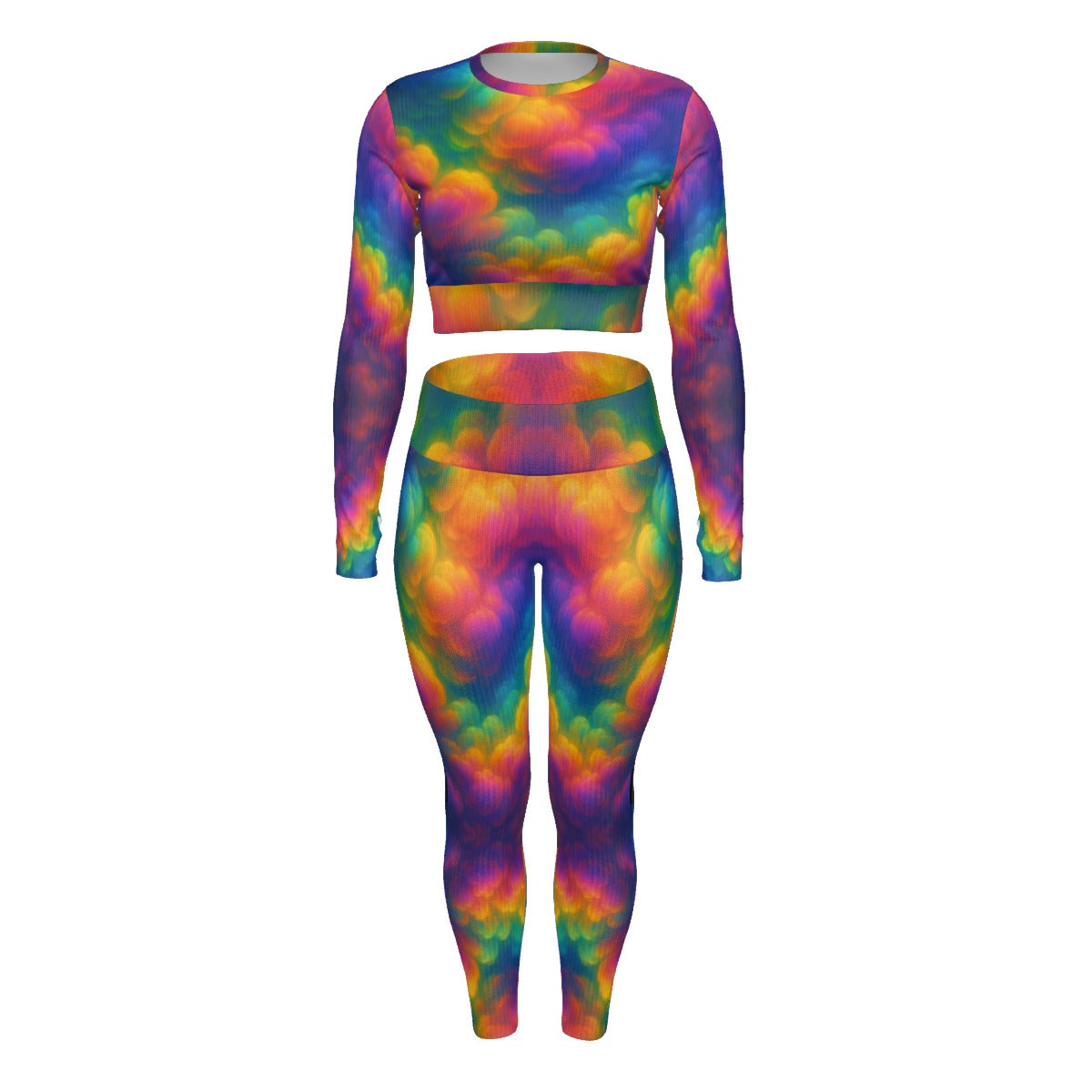 Women's Sport Set With Backless Top And Leggings