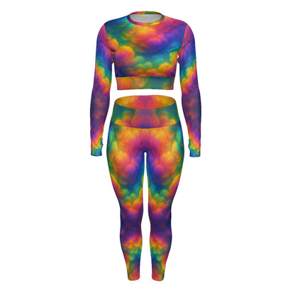 Women's Sport Set With Backless Top And Leggings