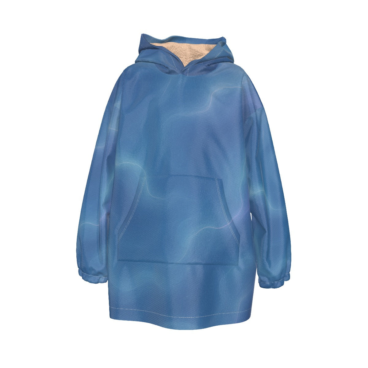 Unisex Kid's Sherpa Fleece Hoodie Blanket