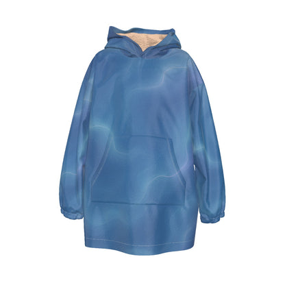 Unisex Kid's Sherpa Fleece Hoodie Blanket