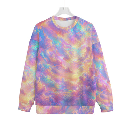 Unisex Drop-shoulder Knitted Fleece Sweater - view 1