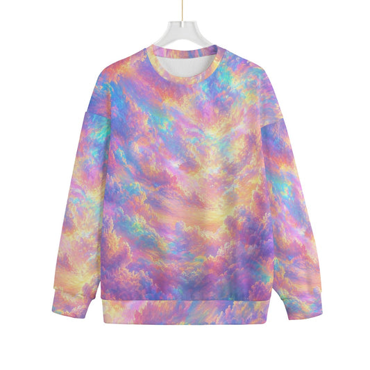 Unisex Drop-shoulder Knitted Fleece Sweater - view 1