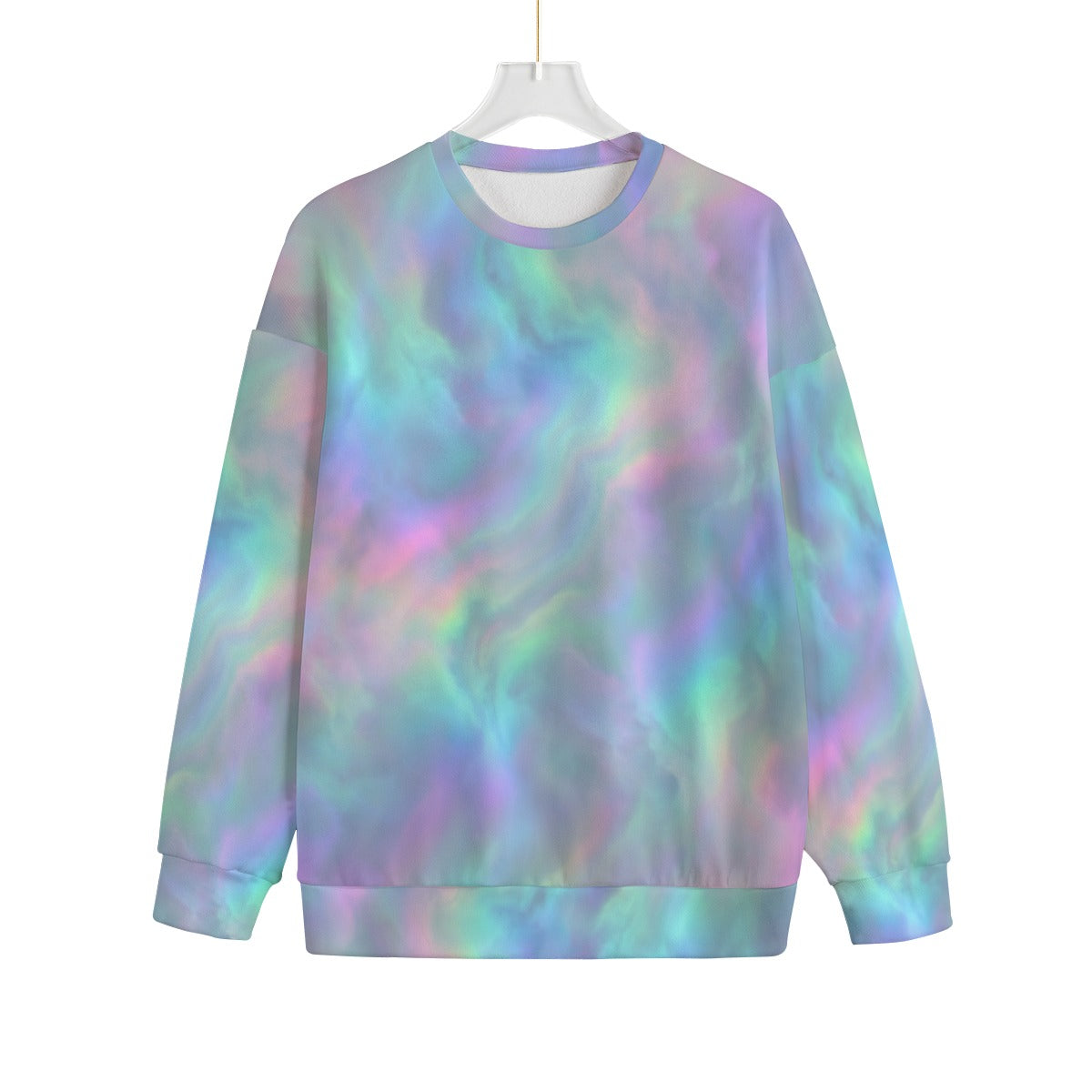 Unisex Drop-shoulder Knitted Fleece Sweater - view 1