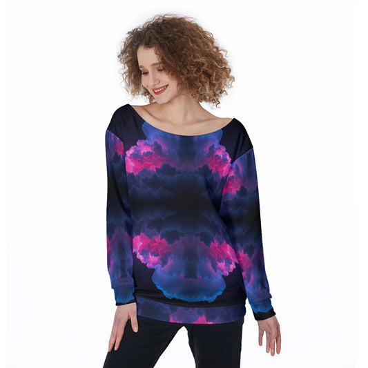 Women's Off-Shoulder Sweatshirt