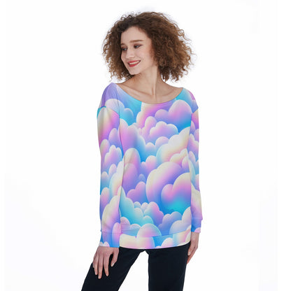Women's Off-Shoulder Sweatshirt