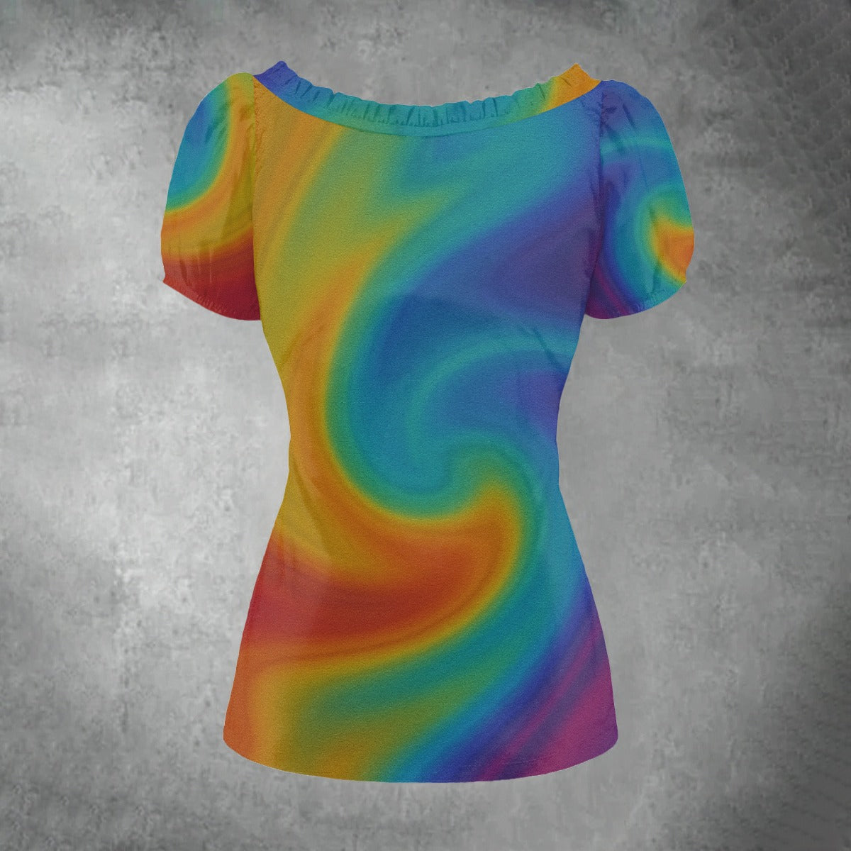 Women's Puff Sleeve Pleated Shirt