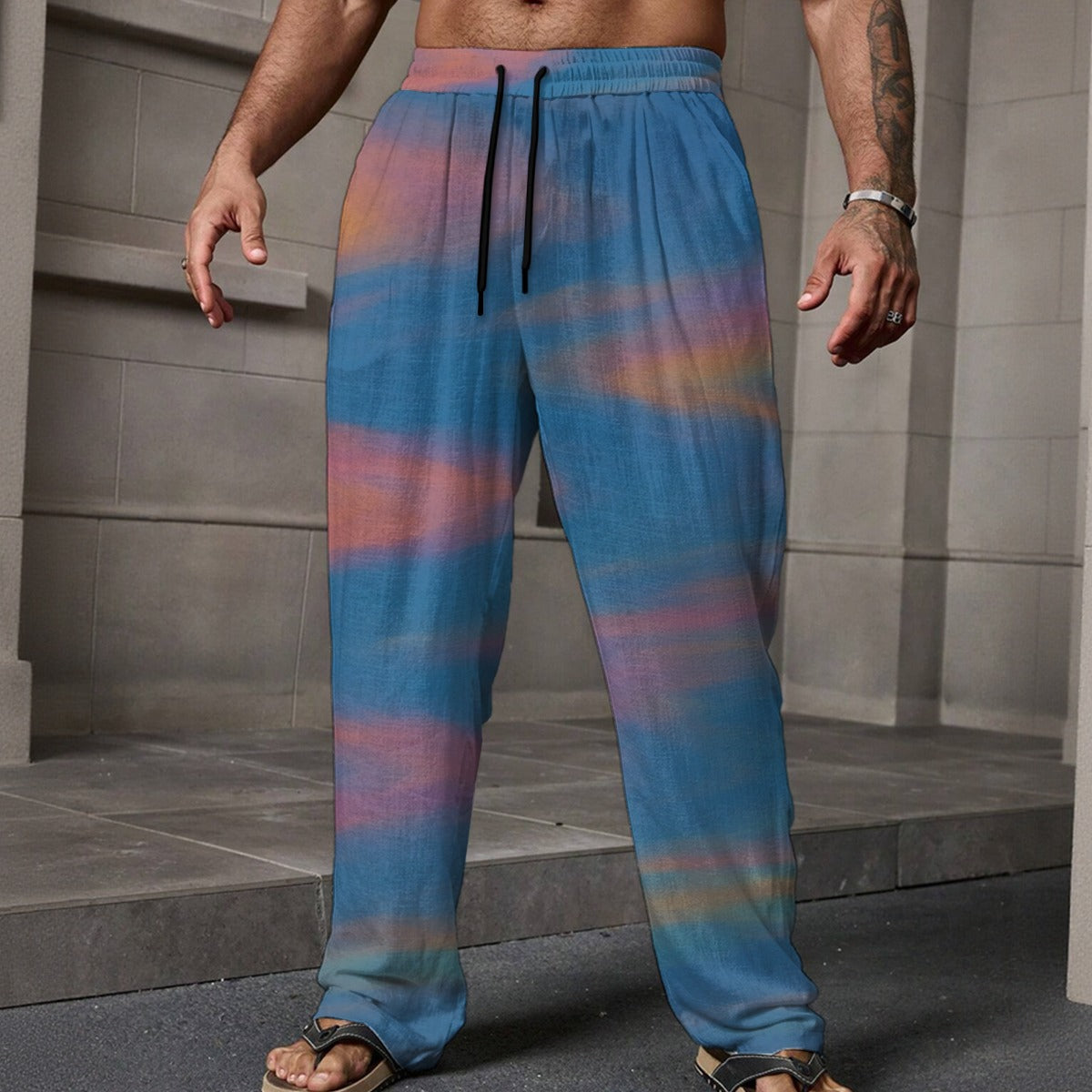 Men's Loose Casual Pants With Pocket