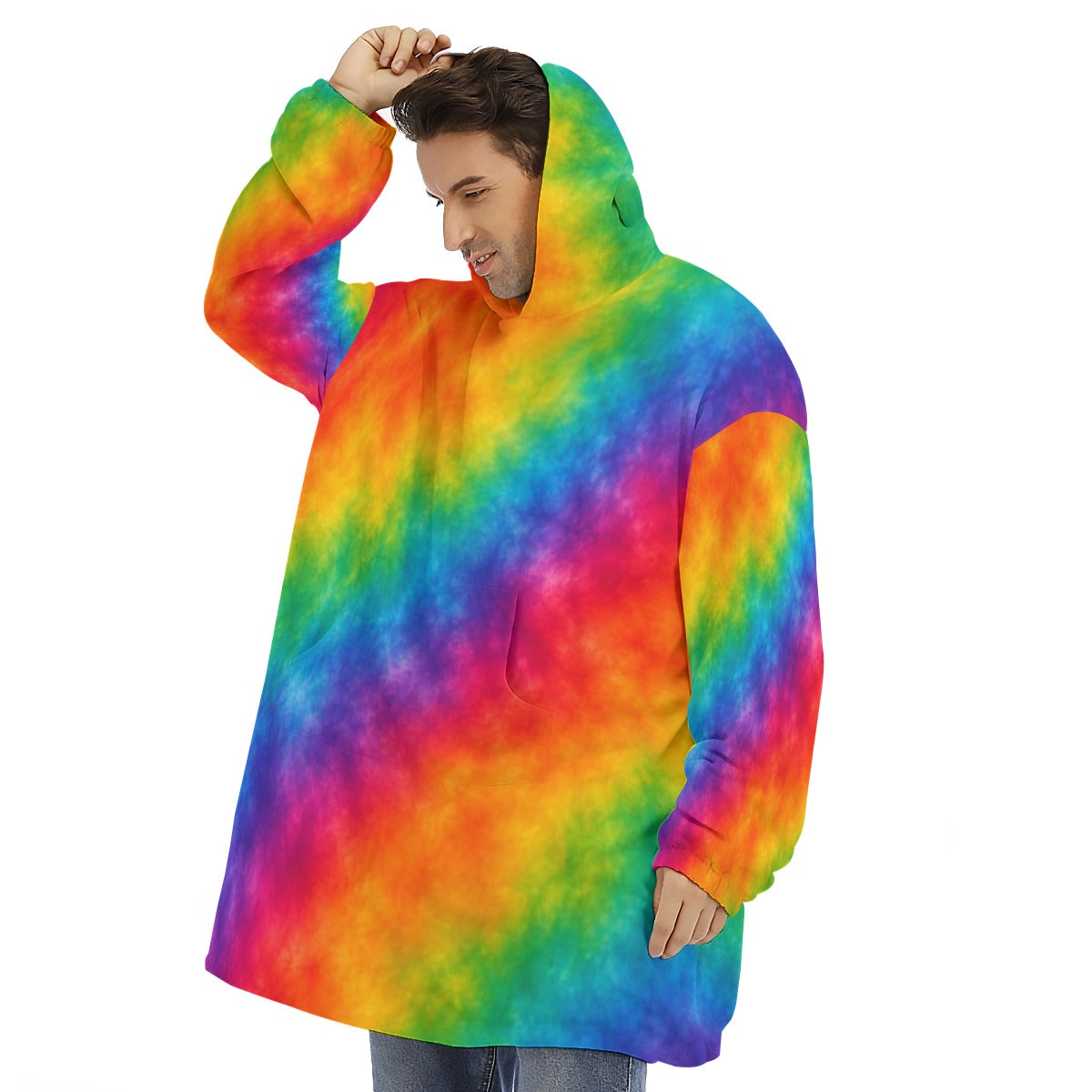 Unisex Sherpa-Fleece Hoodie Blanket - view 3