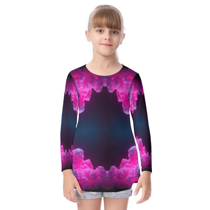 Unisex Kid's Long Sleeve O-neck T-shirt