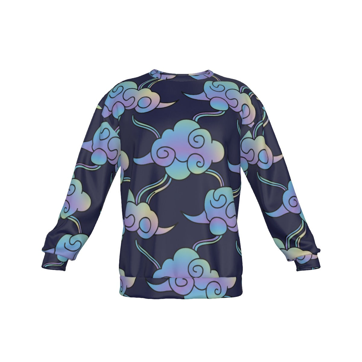 Men's Drop Shoulder Round Neck Long-Sleeved Sweatshirt