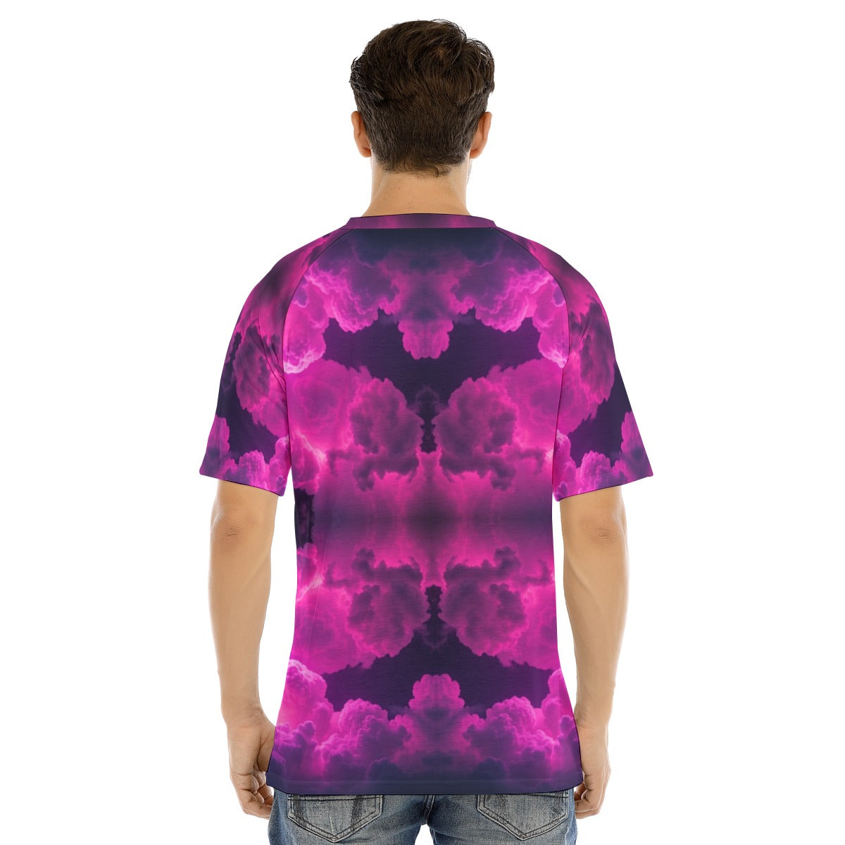 Men's Raglan Sleeve T-shirt With Button Closure