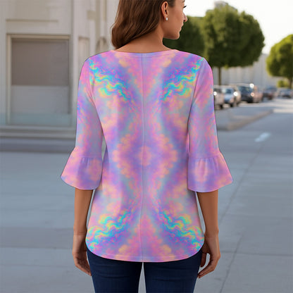 Women's T-shirt With 3/4 Sleeve