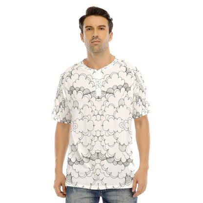 Men's Raglan Sleeve T-shirt With Button Closure