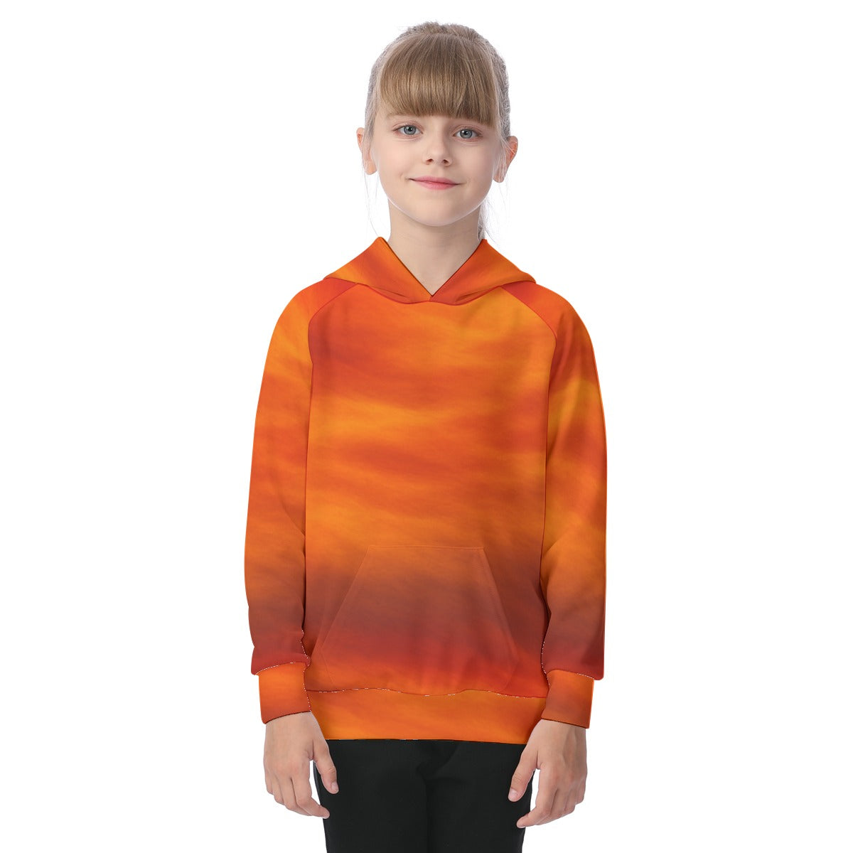 Unisex Kid's Raglan Pullover Hoodie