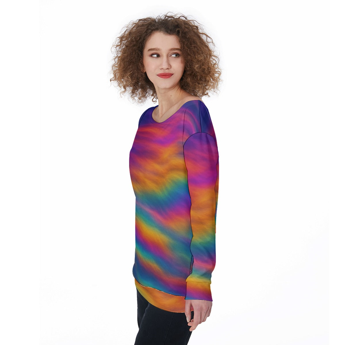 Women's Off-Shoulder Sweatshirt