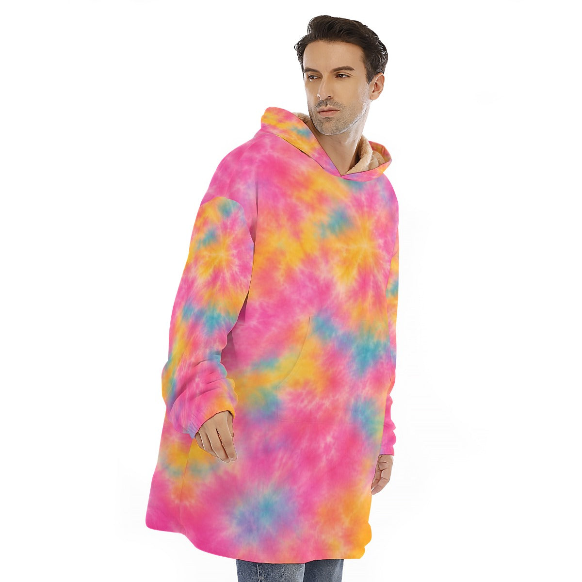 Unisex Sherpa-Fleece Hoodie Blanket - view 2