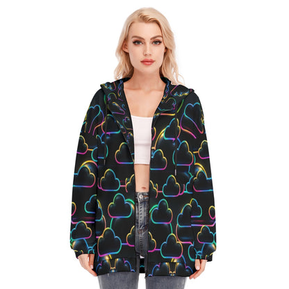 Women's Long Hoodie With Zipper Closure