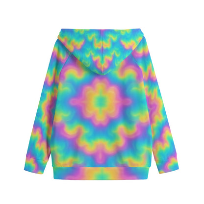 Unisex Kid's Zip Up Raglan Sleeve Hoodie | 310GSM Cotton