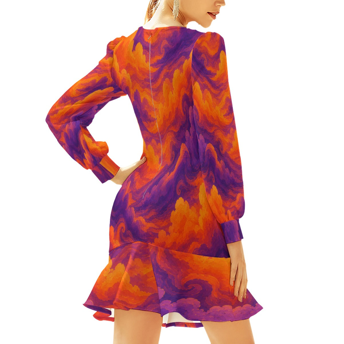 Women's Ruffle Hem Skinny Dress by O’Nimbus – view 4