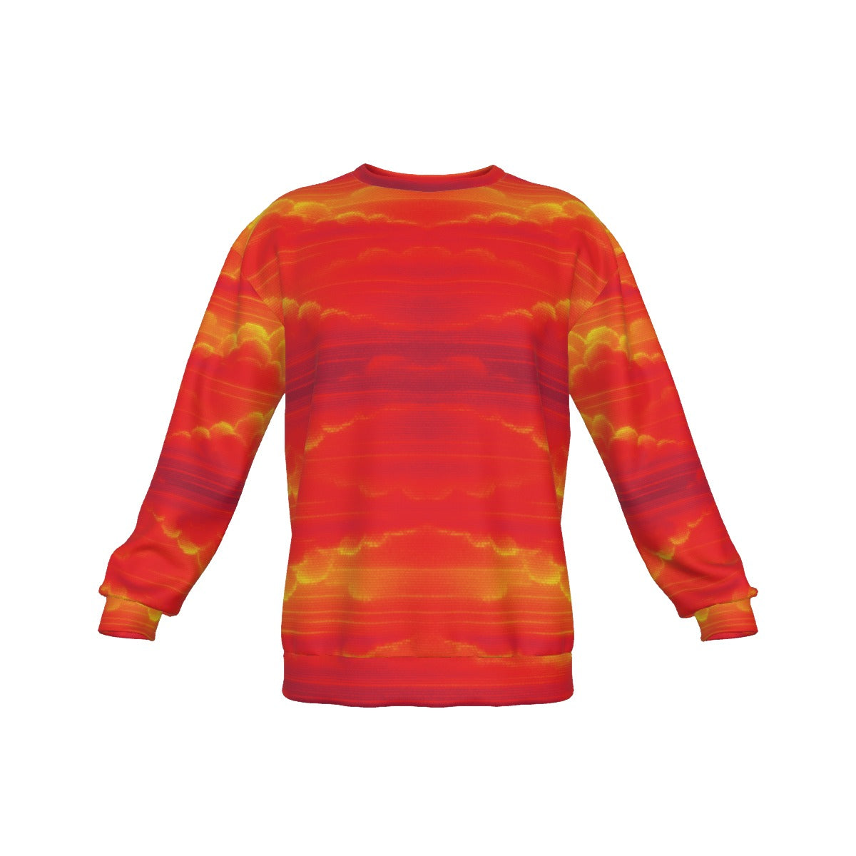Men's Drop Shoulder Round Neck Long-Sleeved Sweatshirt