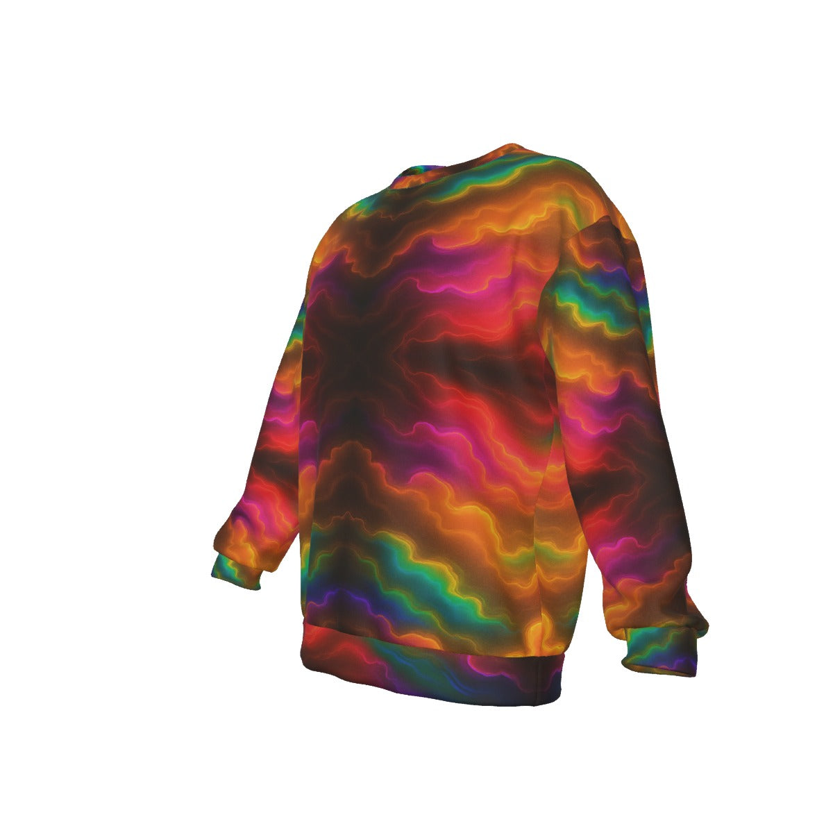 Men's Drop Shoulder Round Neck Long-Sleeved Sweatshirt