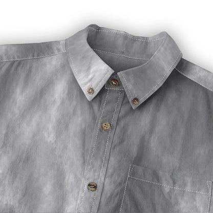 Men's Casual Lapel Long Sleeve Shirt|125GSM Cotton