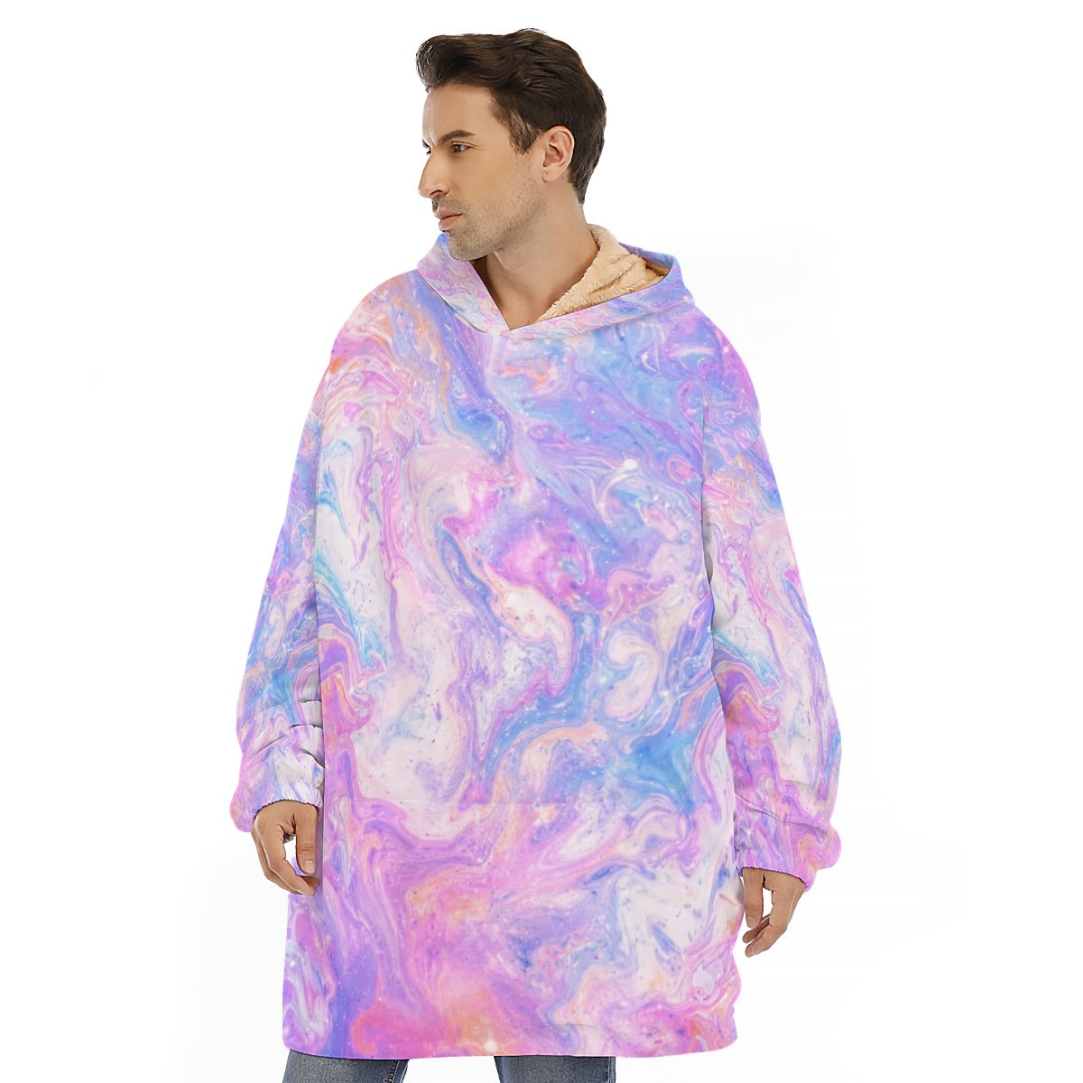 Unisex Sherpa-Fleece Hoodie Blanket - view 1