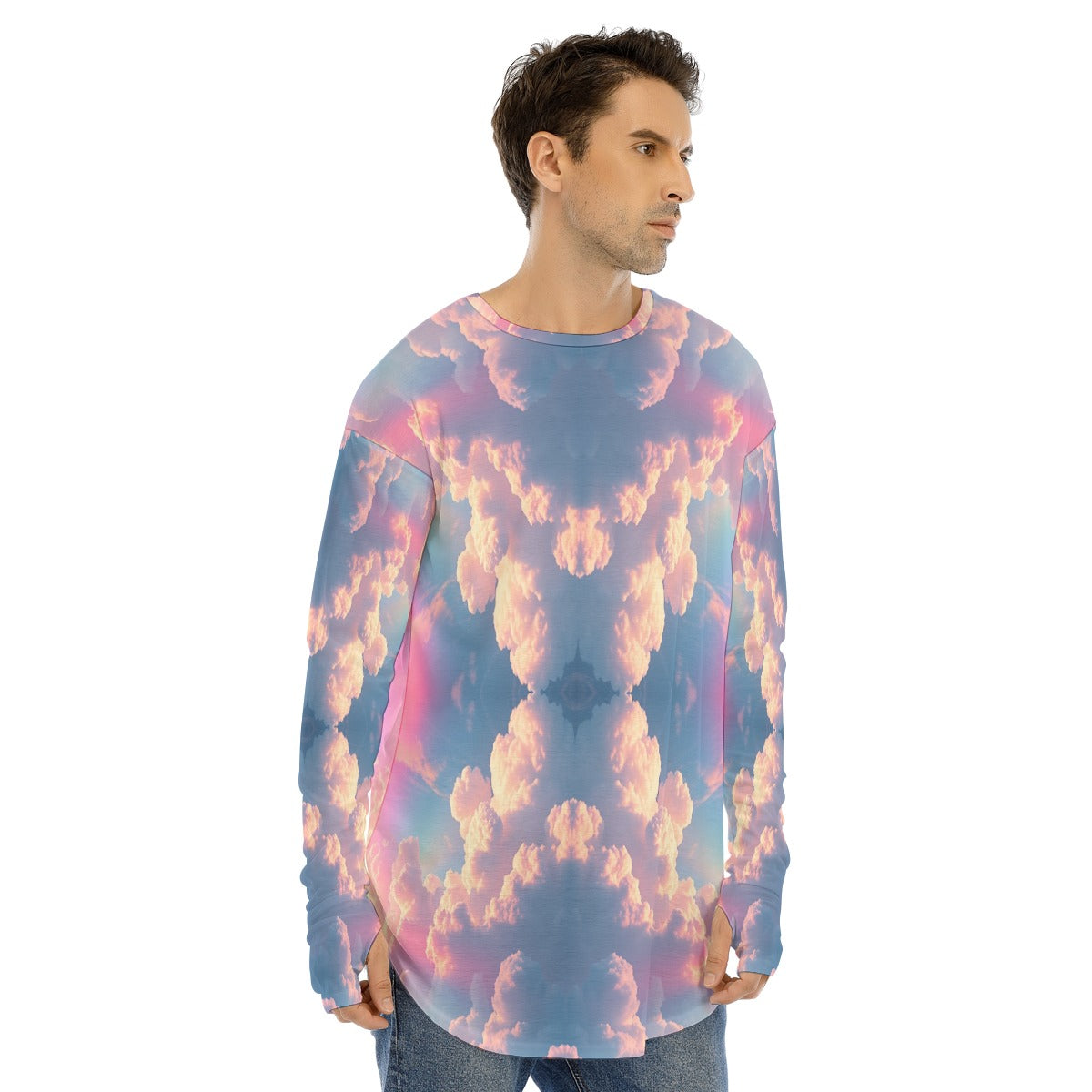 Men's Fingerless Long Sleeve T-shirt