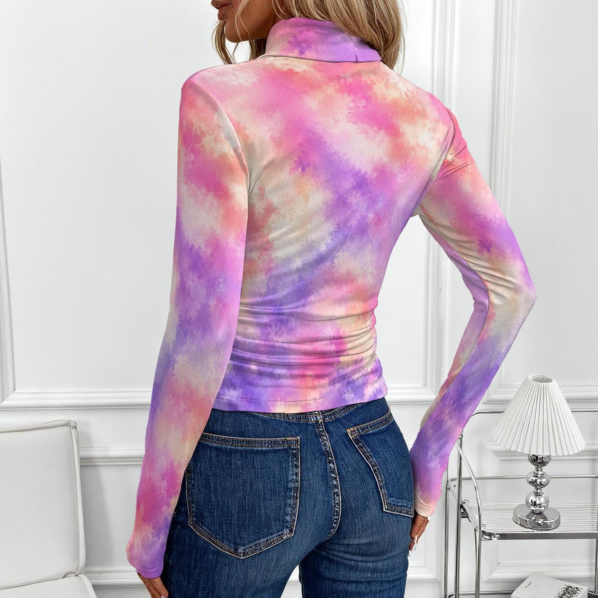 Women's High-Neck Top With Long Sleeve by O’Nimbus – view 3