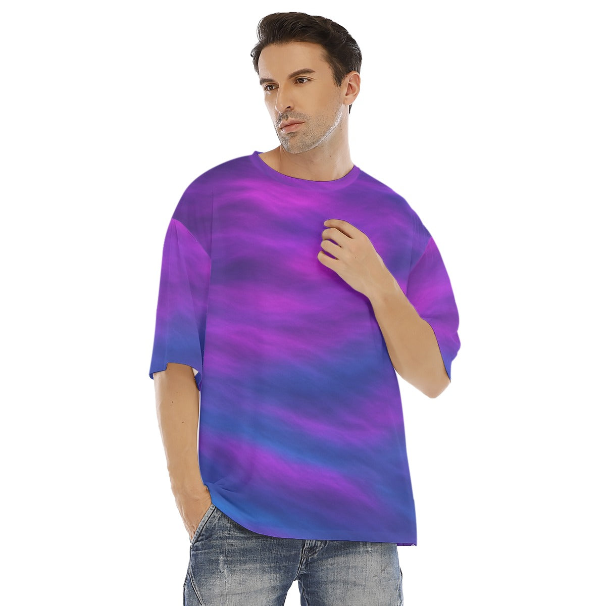 Men's Drop Shoulder T-shirt With Short Sleeve