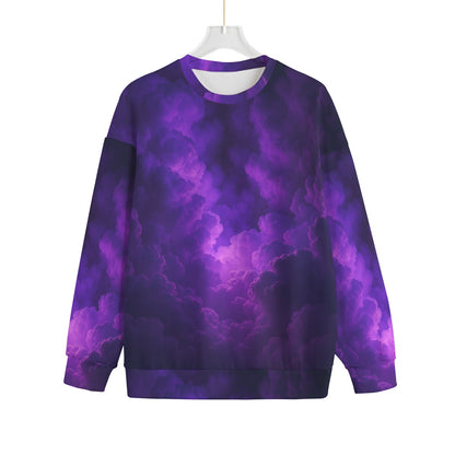 Unisex Drop-shoulder Knitted Fleece Sweater - view 1