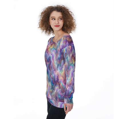 Women's Off-Shoulder Sweatshirt