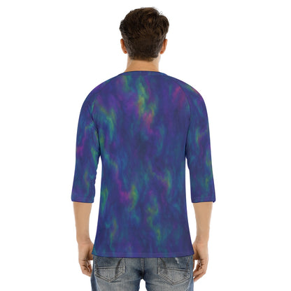 Men's Bracelet Sleeve T-shirt With Button Closure - view 4