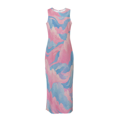 Women's Beach Perspective Chiffon Sleeveless Dress by O’Nimbus