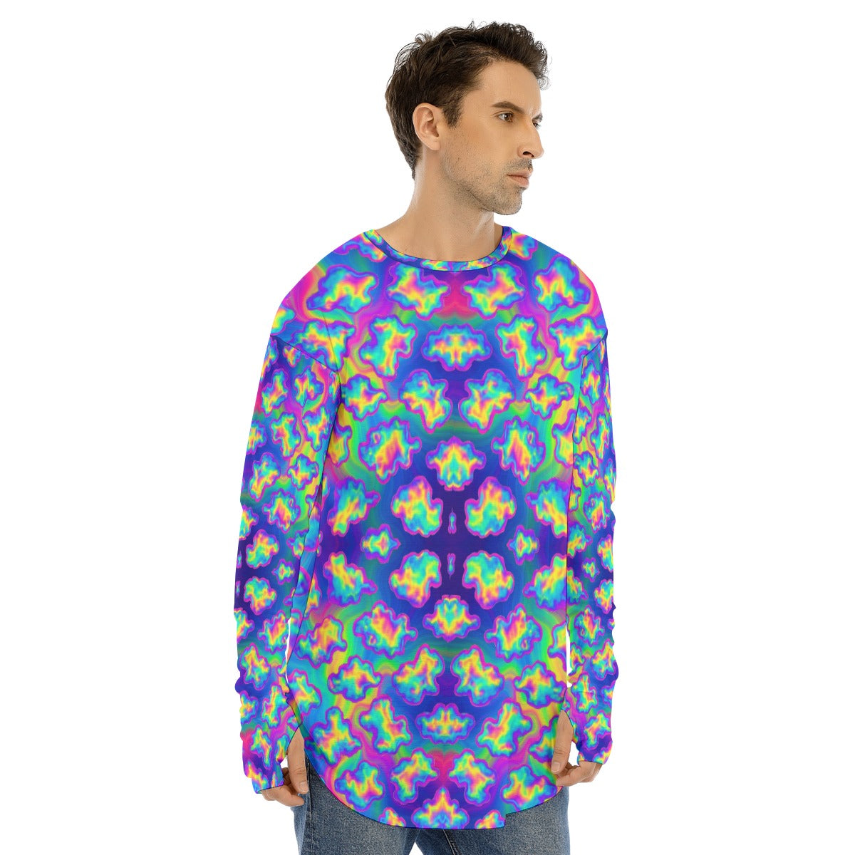 Men's Fingerless Long Sleeve T-shirt