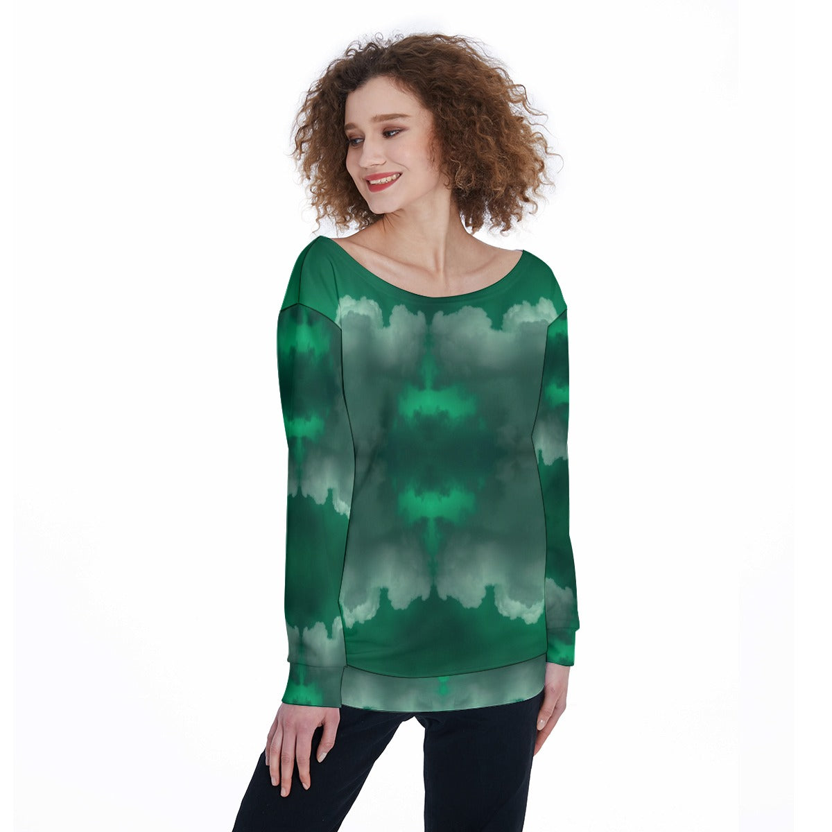 Women's Off-Shoulder Sweatshirt