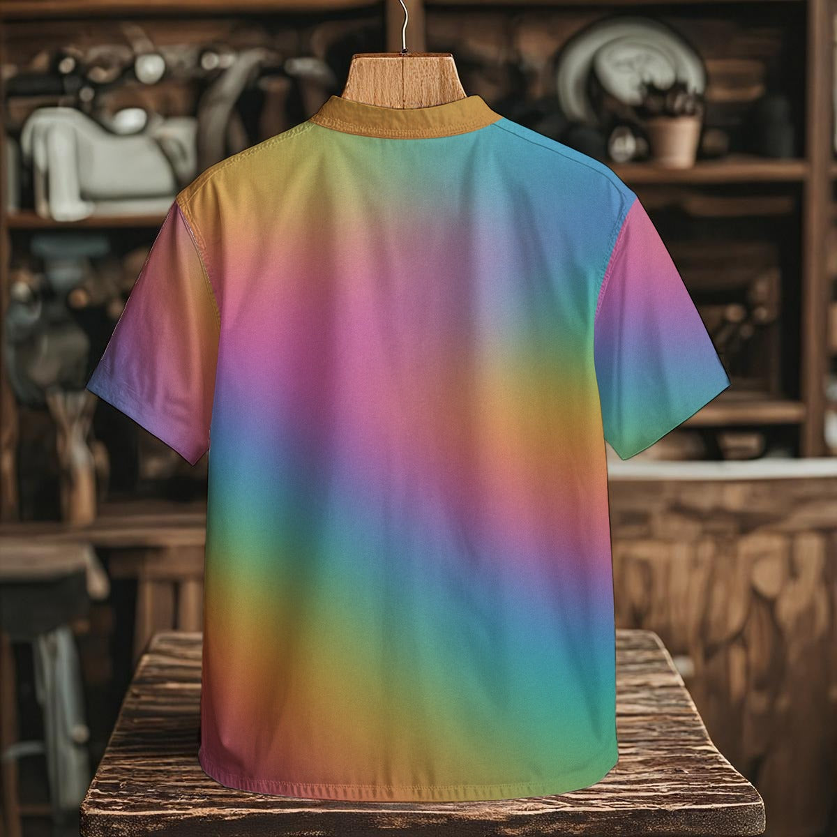 Men's Henley Shirt With Chest Pocket