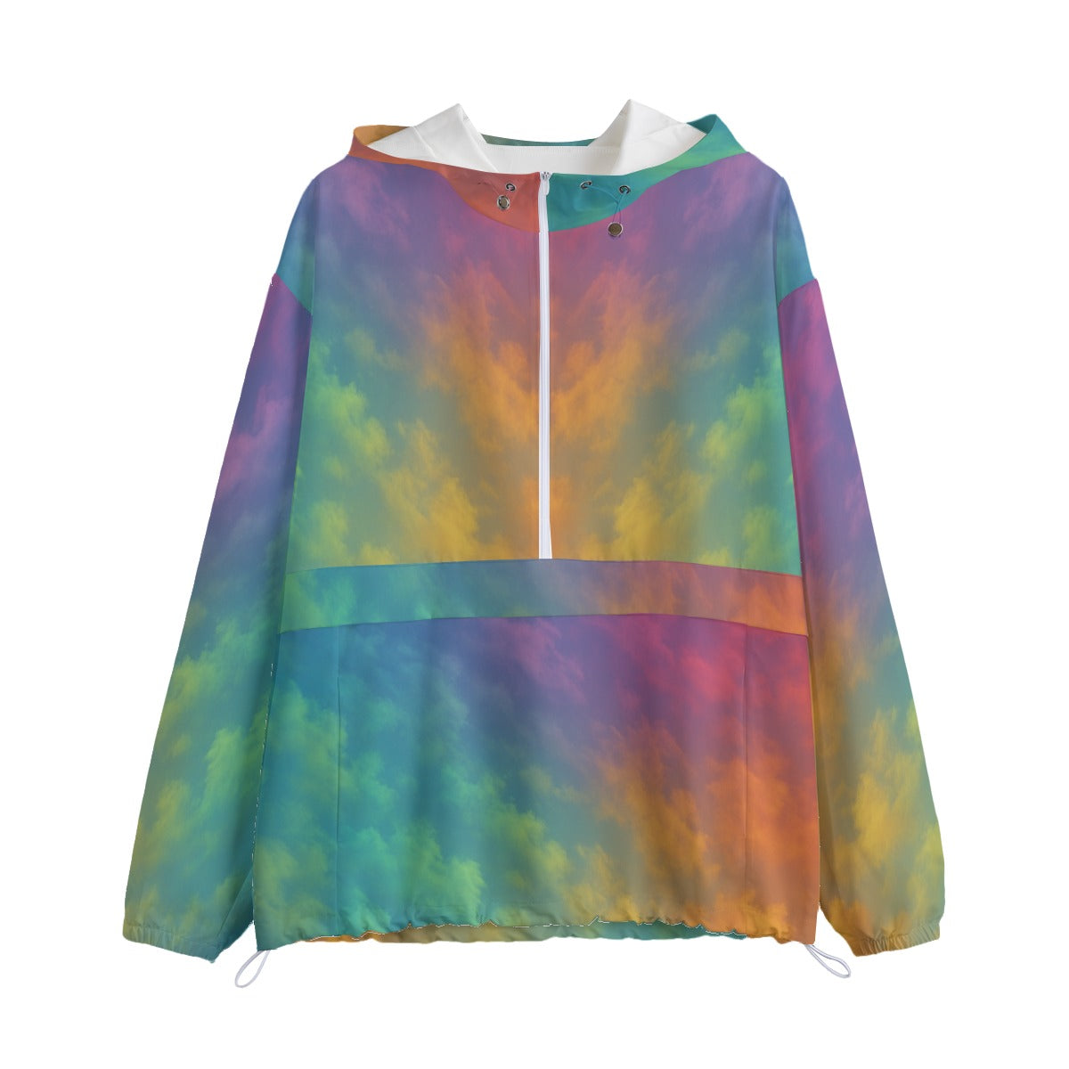 Unisex Pullover Jacket With Zipper Closure