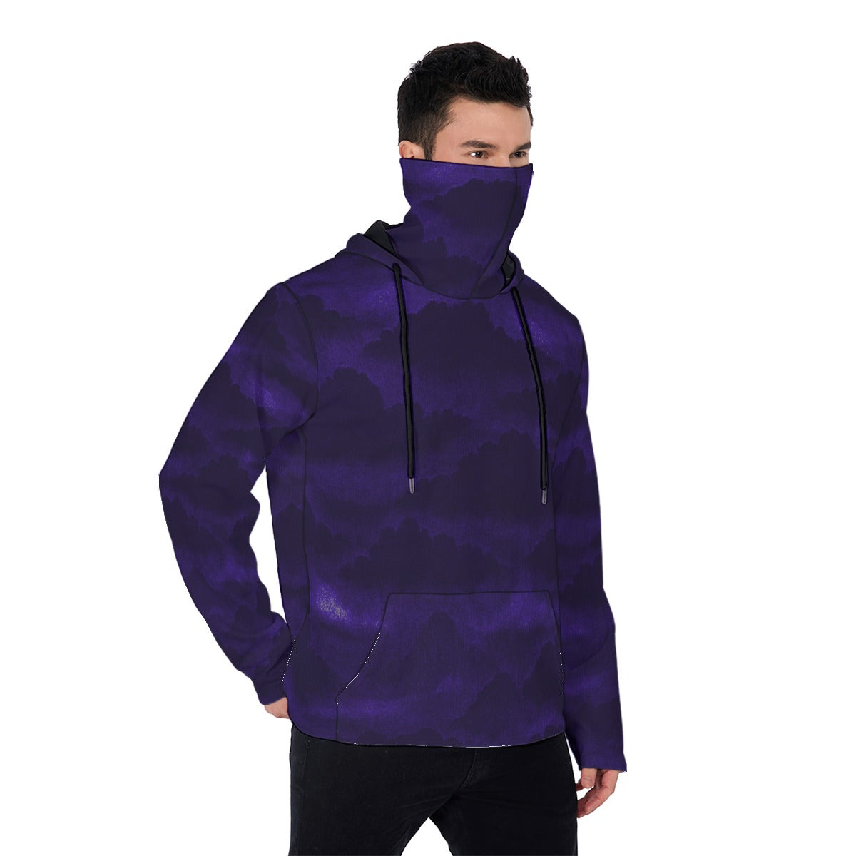 Men's Heavy Fleece Hoodie With Mask