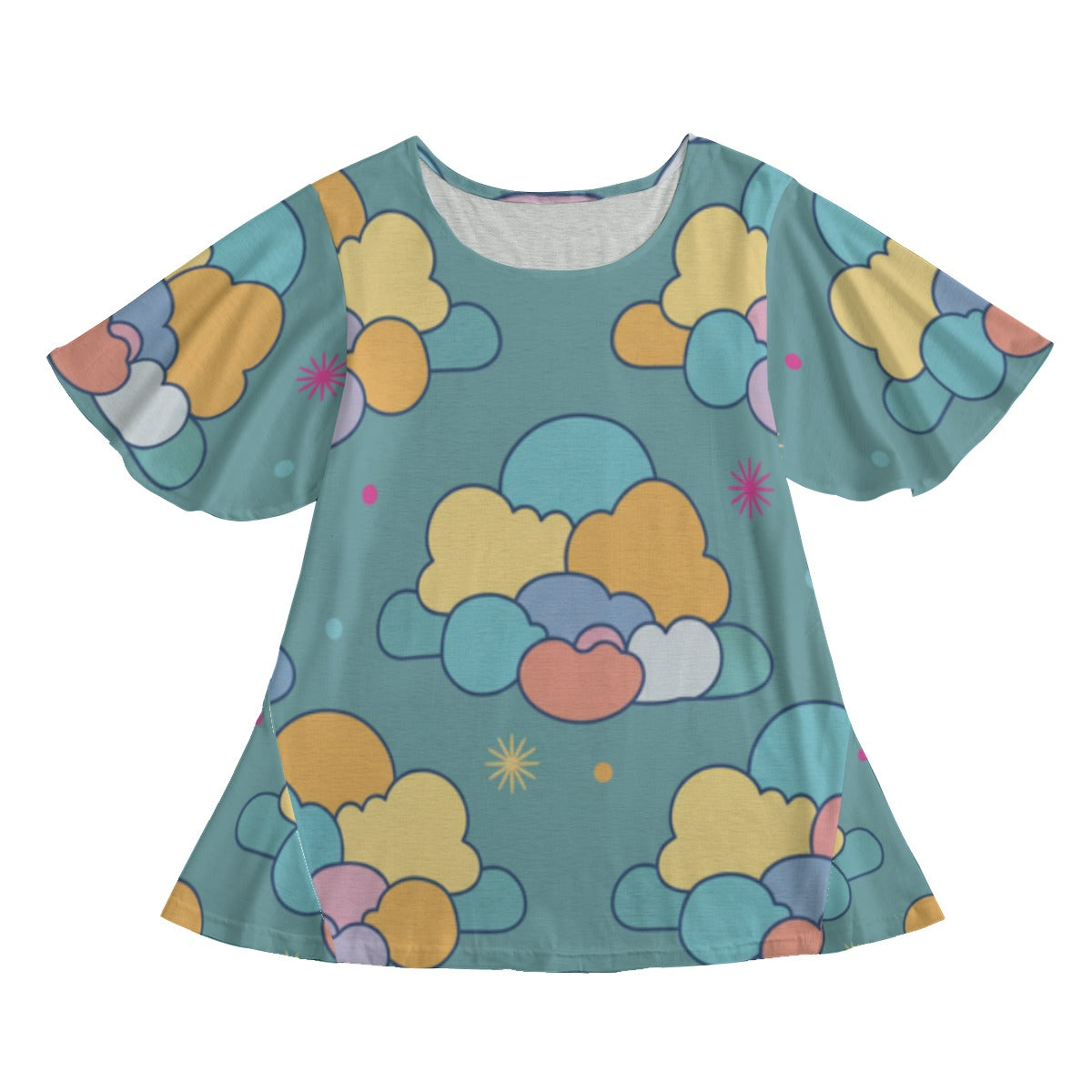 Women's Round Neck T-shirt With Short Sleeve