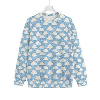 Unisex Drop-shoulder Knitted Fleece Sweater - view 1