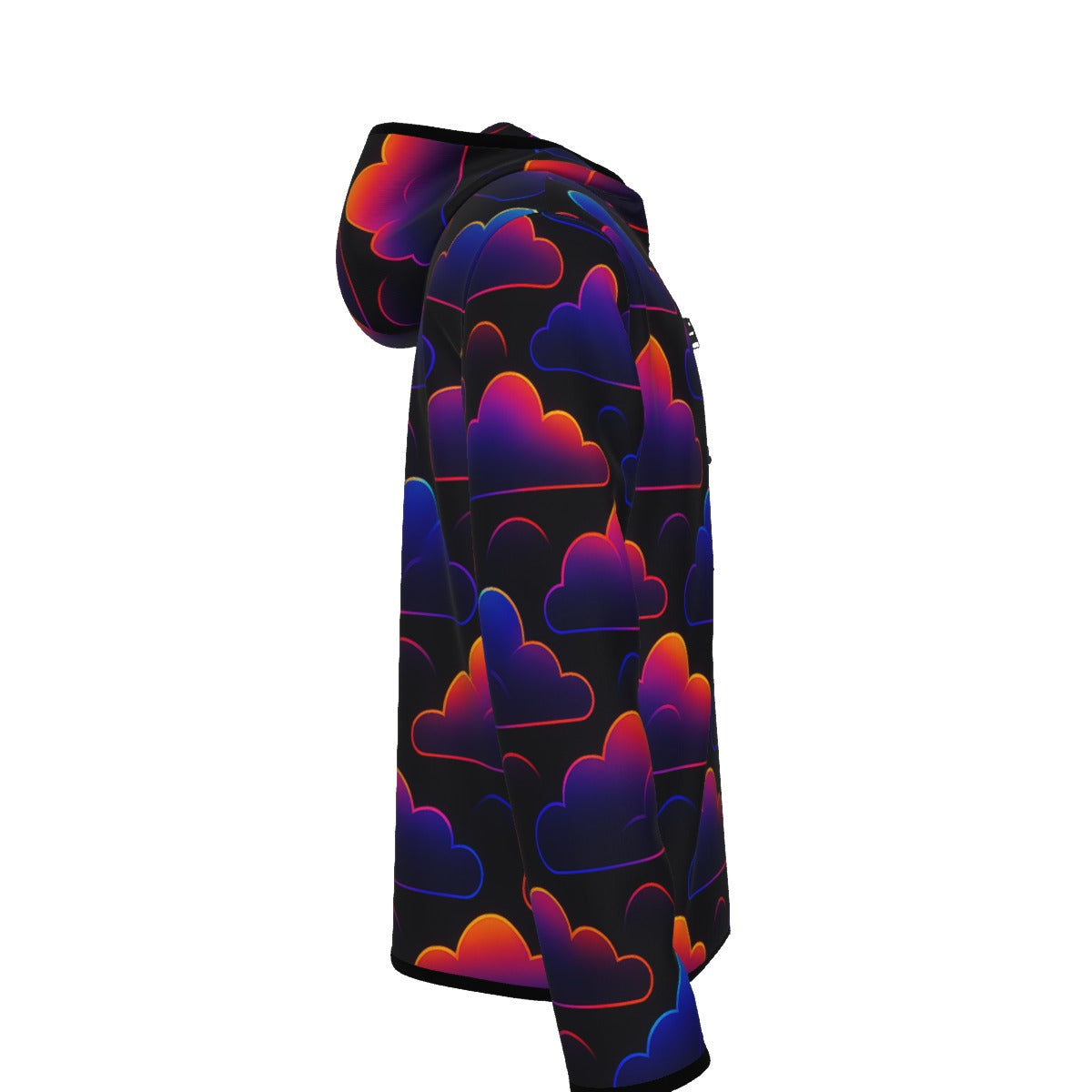 Men's Stylish Hoodie with Thumb Hole Design - view 3