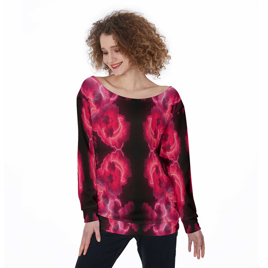 Women's Off-Shoulder Sweatshirt