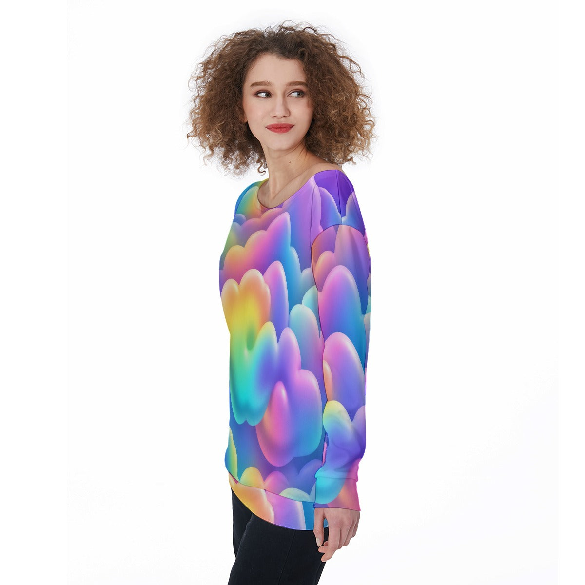 Women's Off-Shoulder Sweatshirt