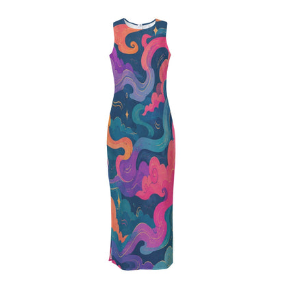 Women's Beach Perspective Chiffon Sleeveless Dress by O’Nimbus