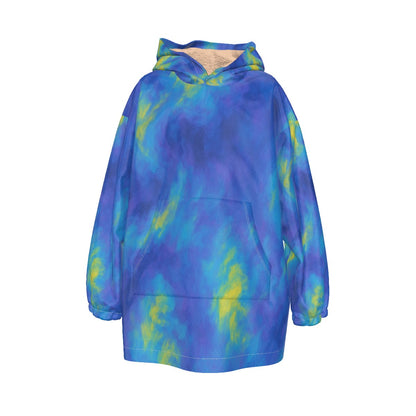 Unisex Kid's Sherpa Fleece Hoodie Blanket