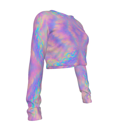 Women's Round Neck Crop Top T-Shirt