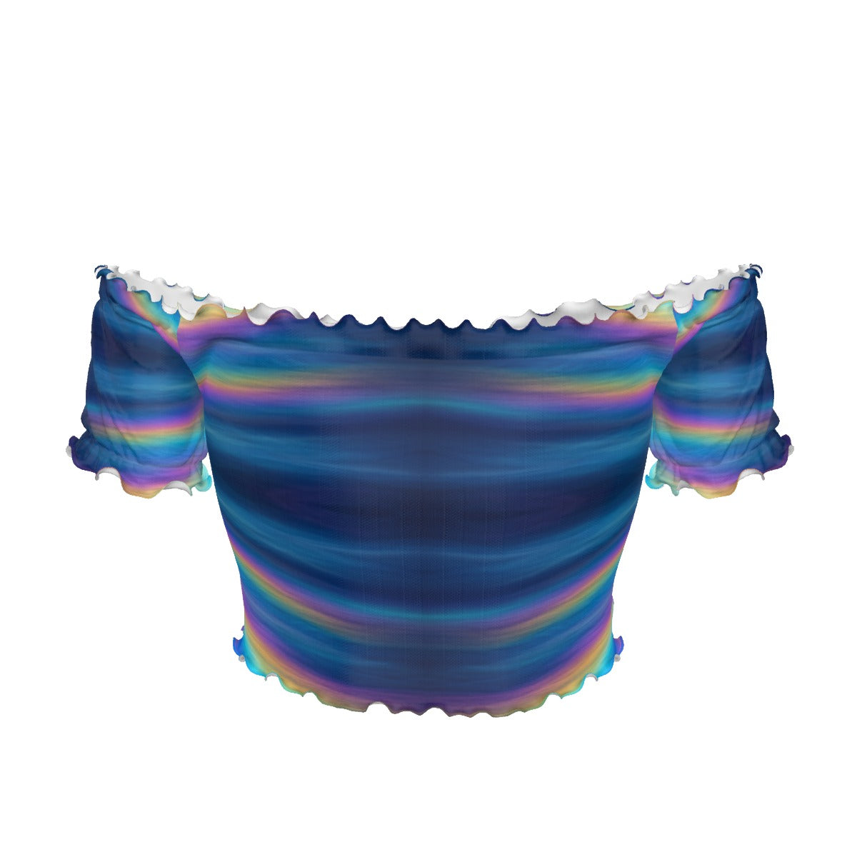 Women's One-shoulder Off-the-navel Short Sleeve T-shirt