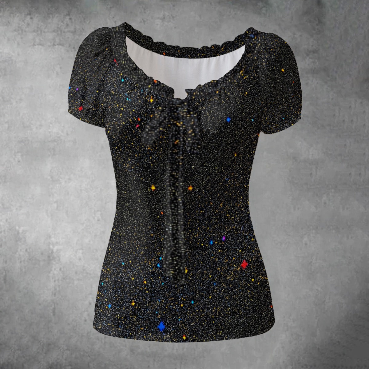 Women's Puff Sleeve Pleated Shirt